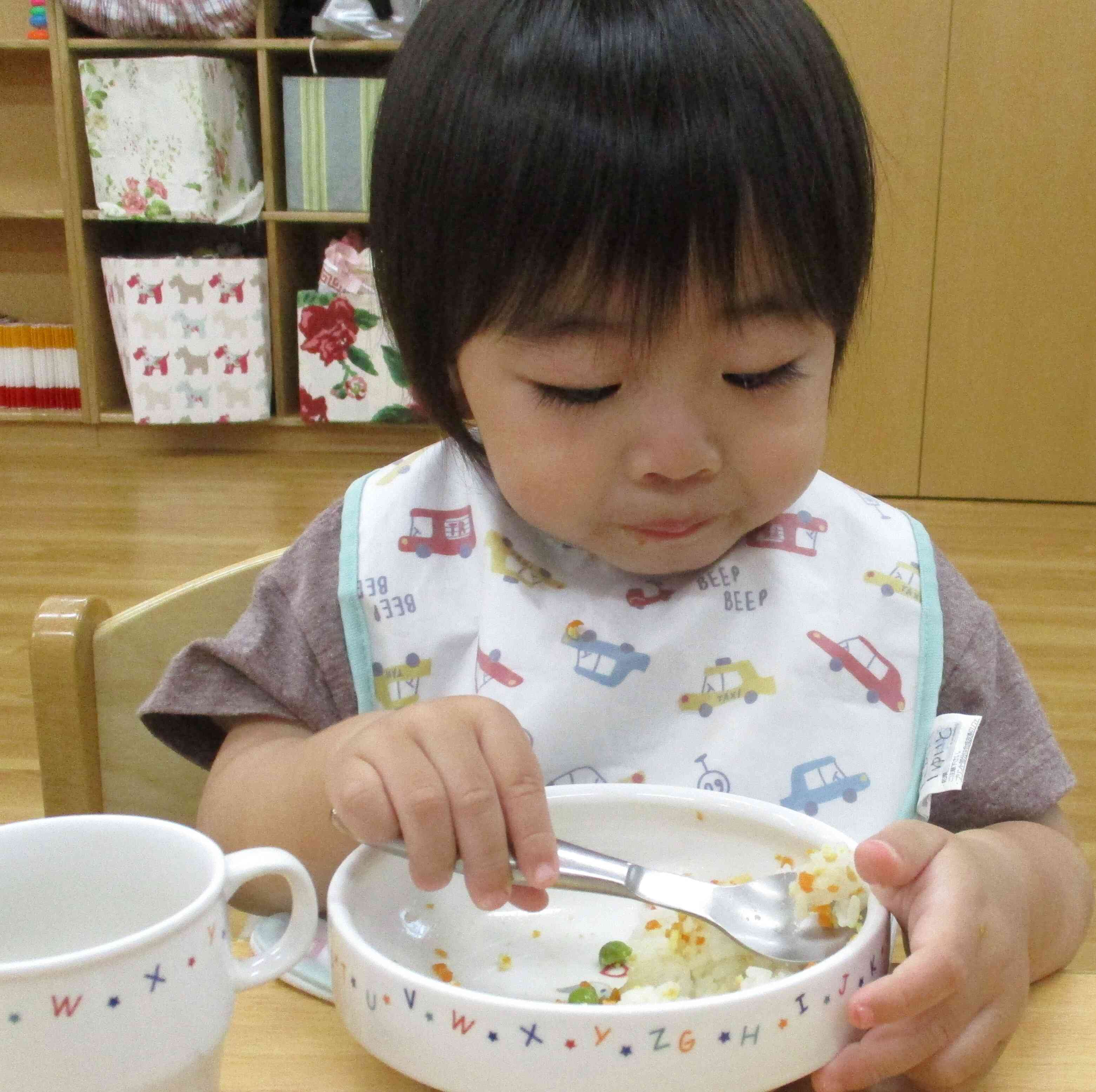 ご飯とってもおいし～い♡