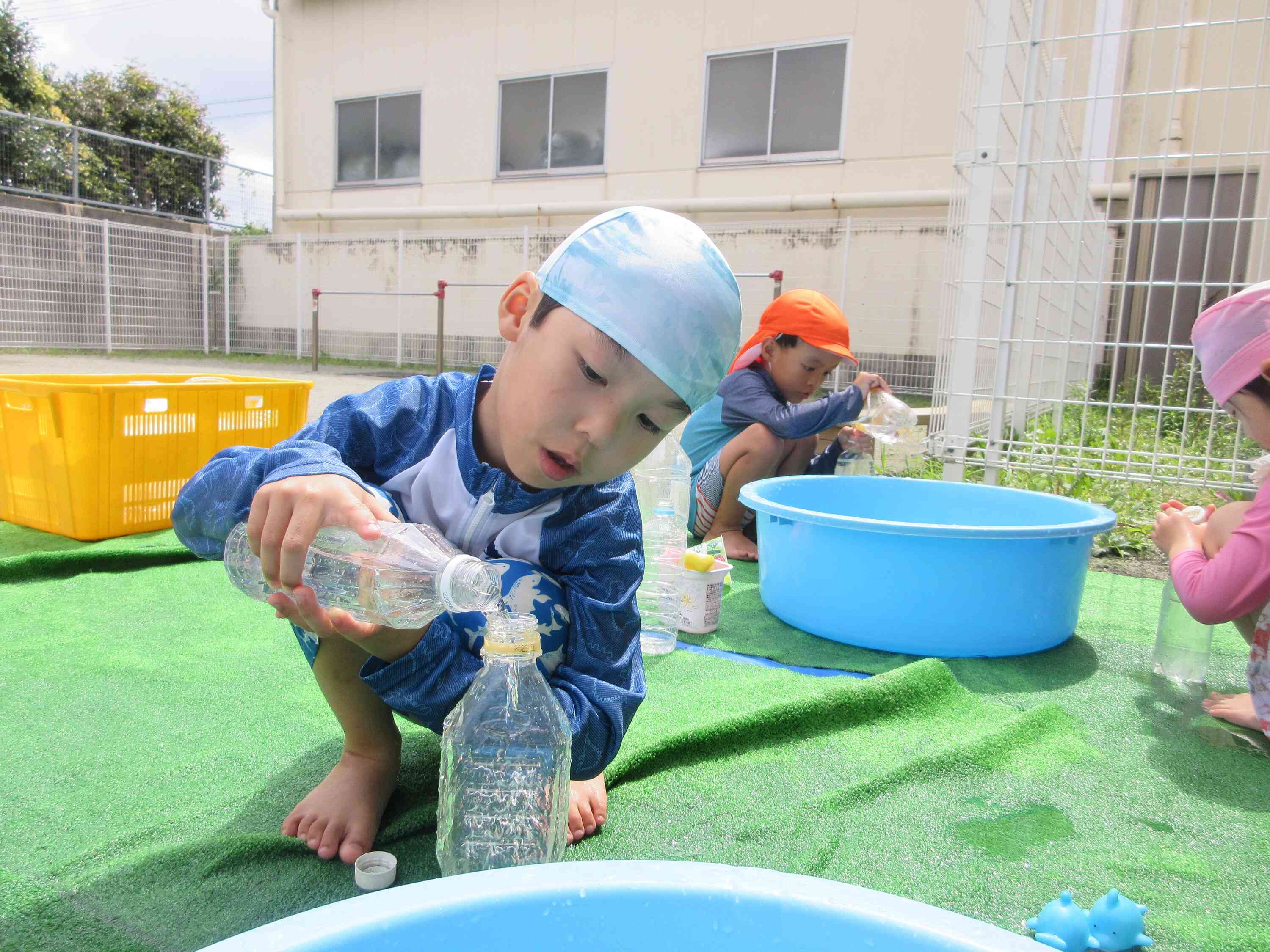 水遊びも楽しいよ！