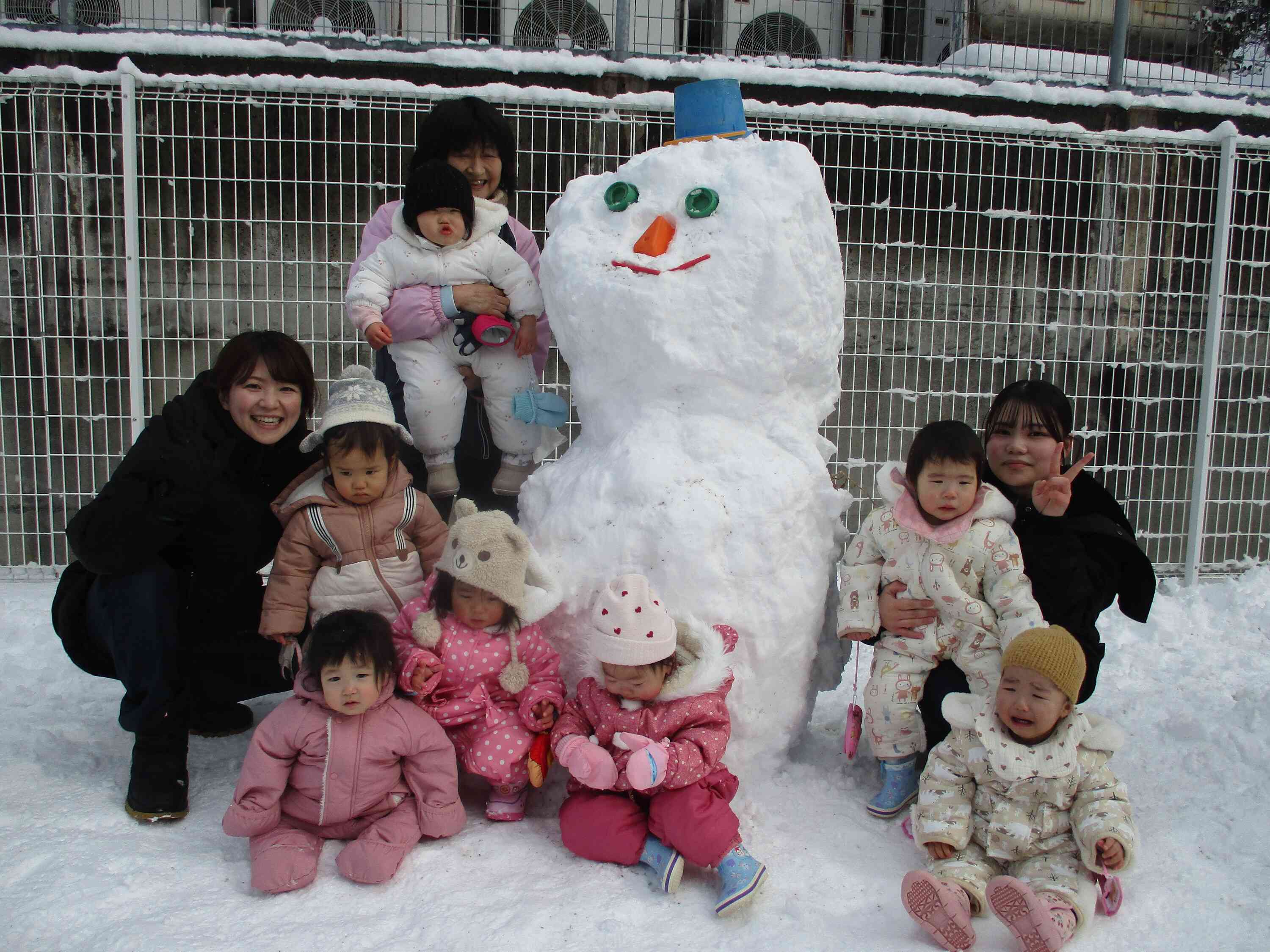 雪だるま完成