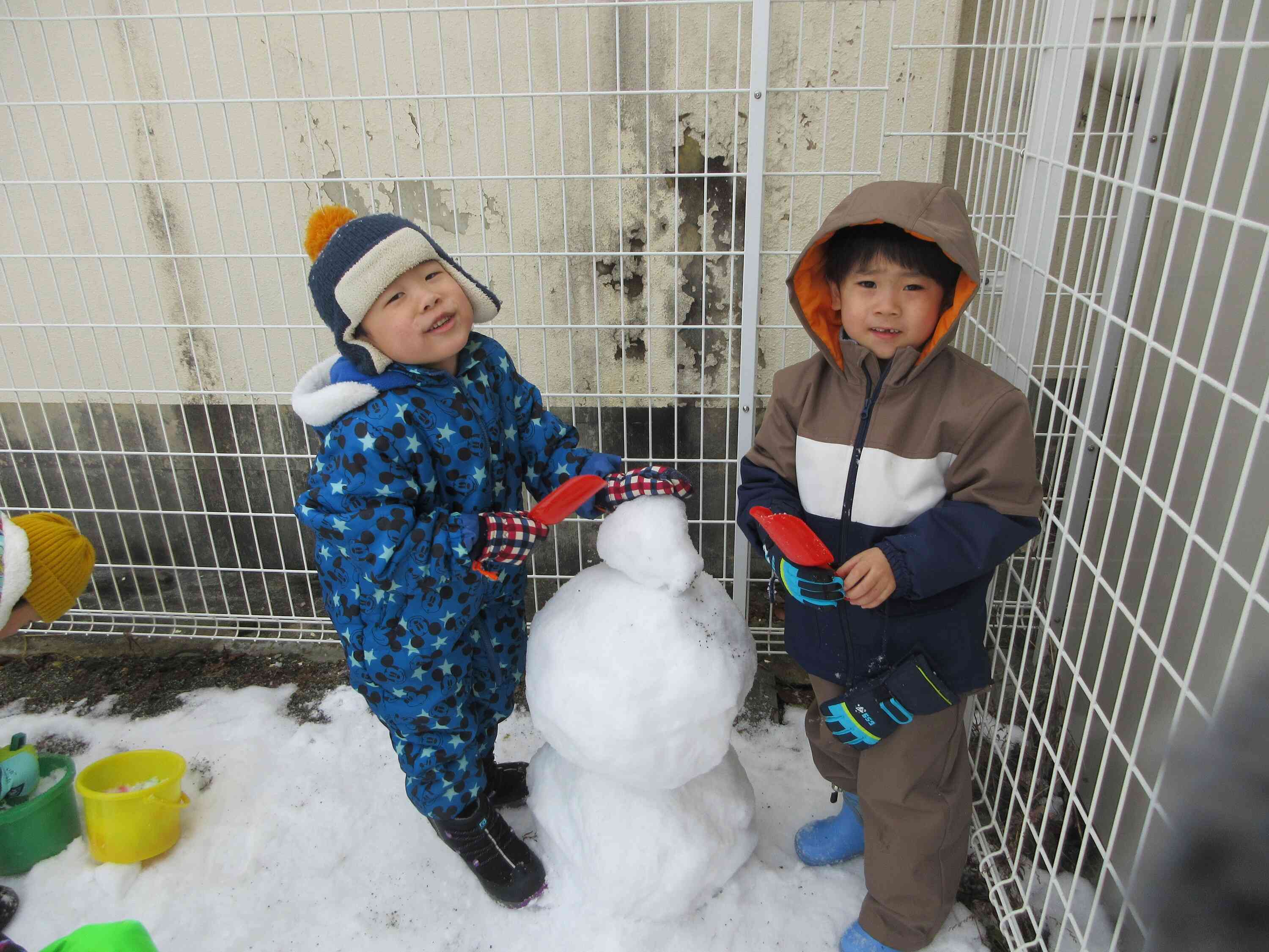 雪だるまを作り