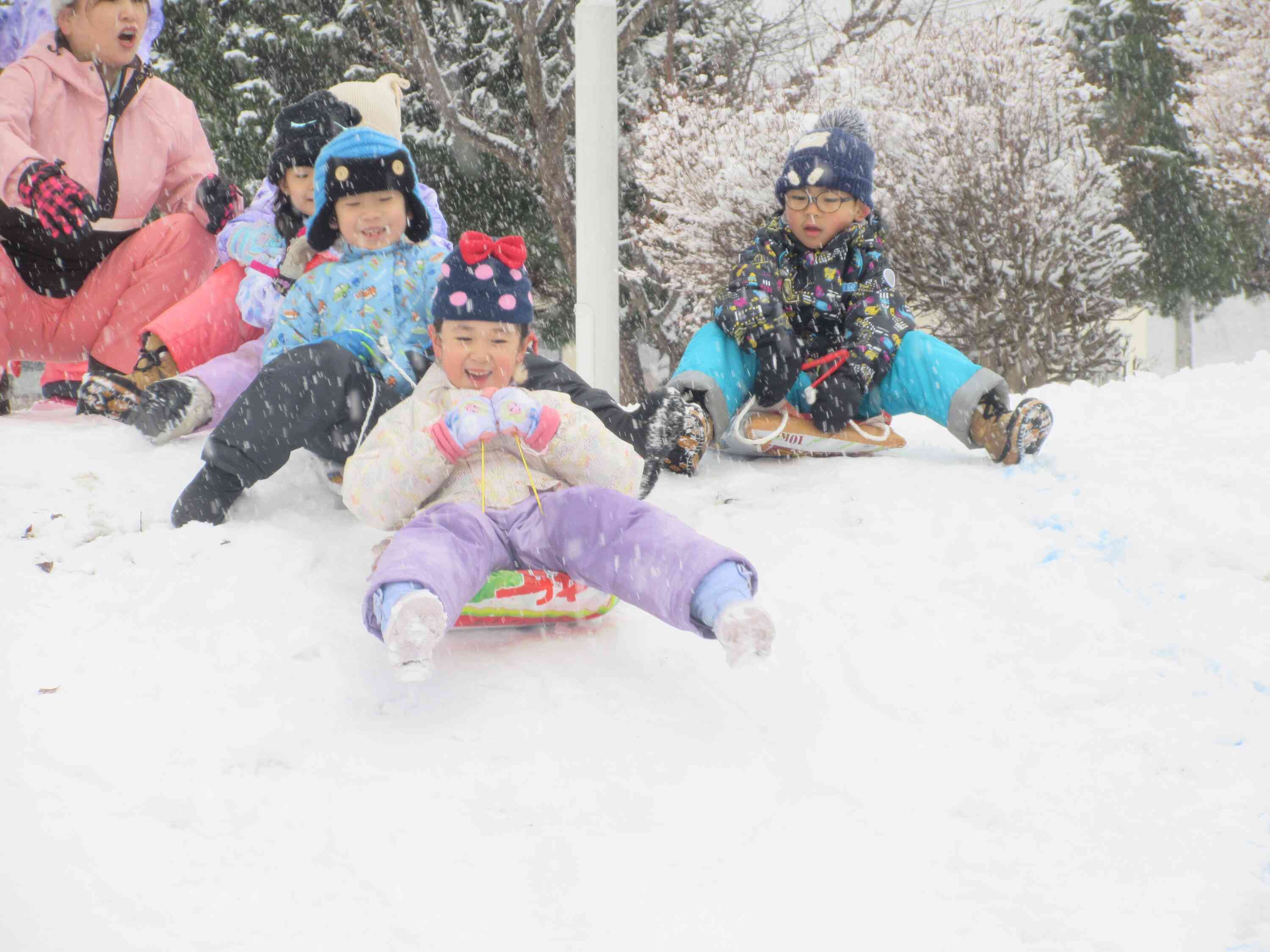 雪がたくさん降っていたけど楽しかったね♪