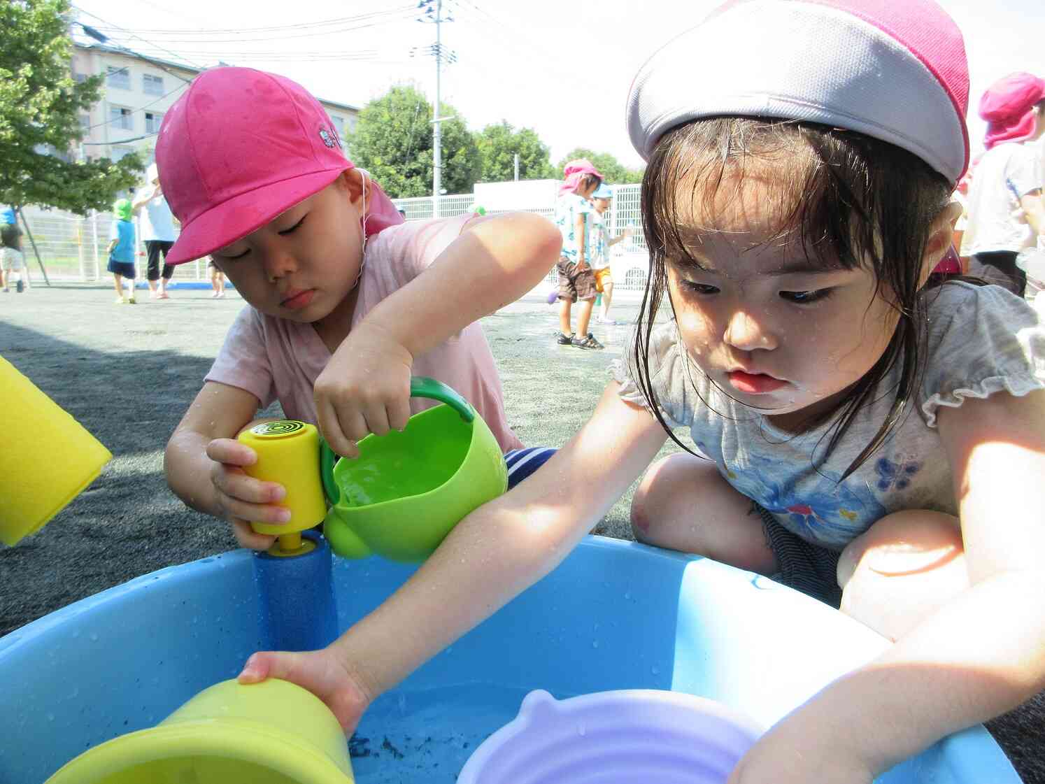 水遊び　3歳児（りす組）