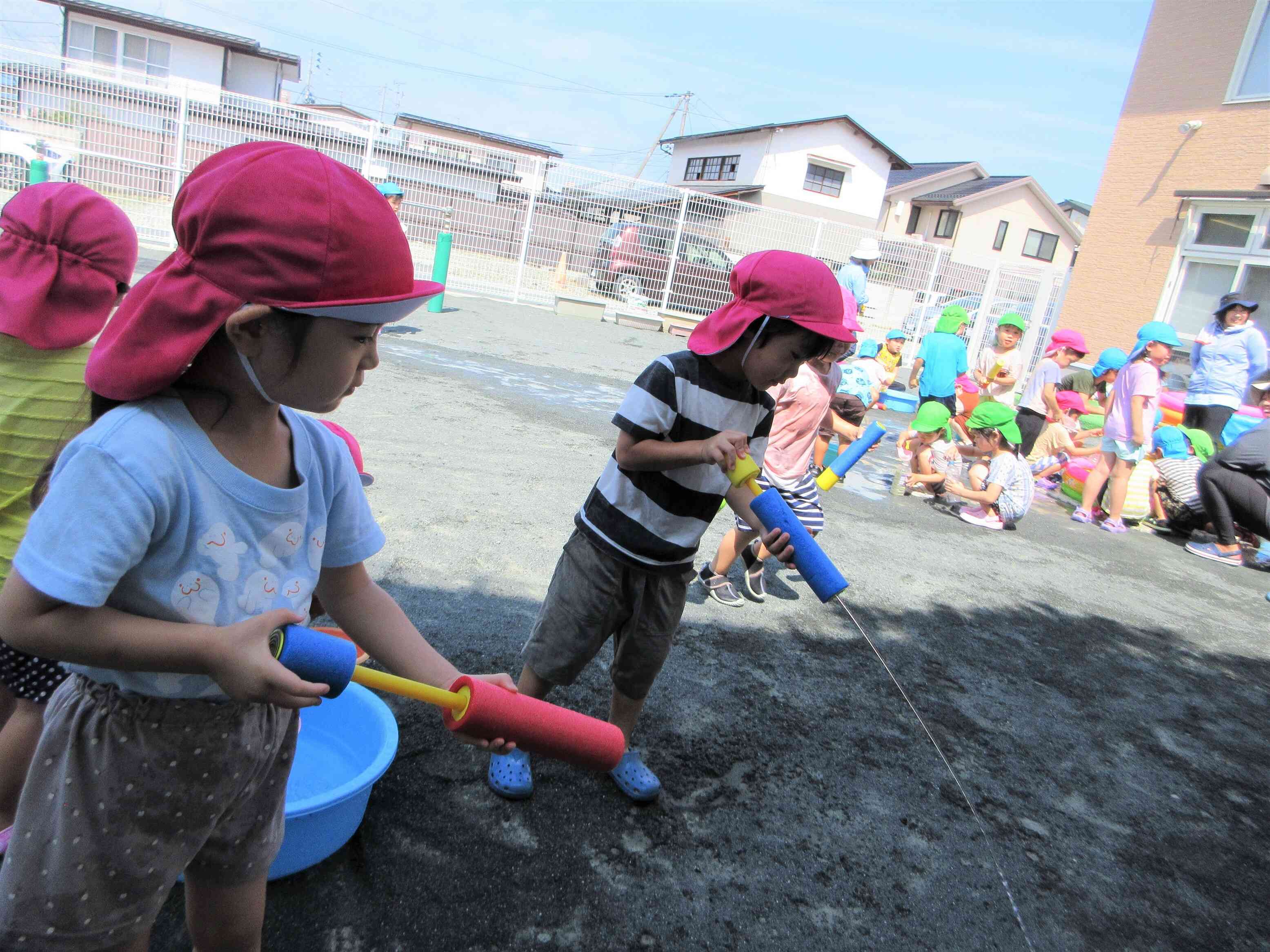 みずでっぽう発射！