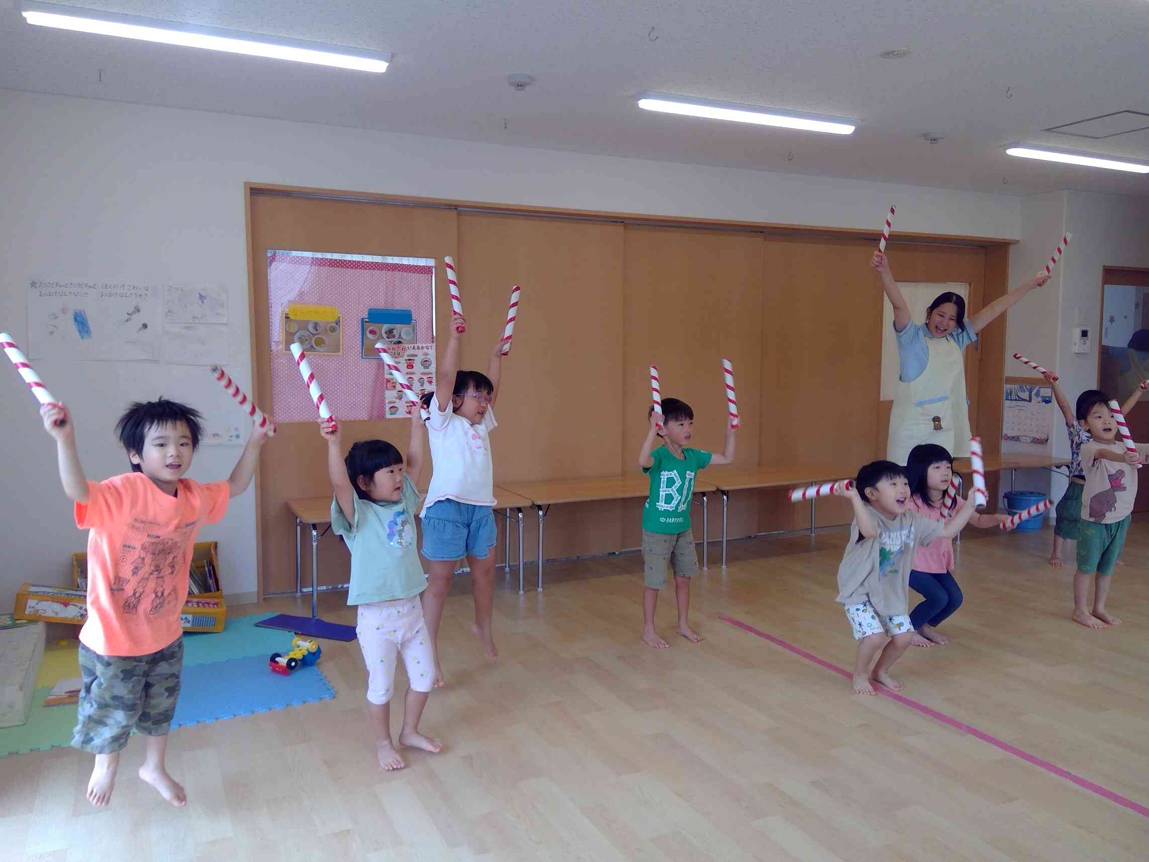 みんなで一緒に元気に「わっしょい！」