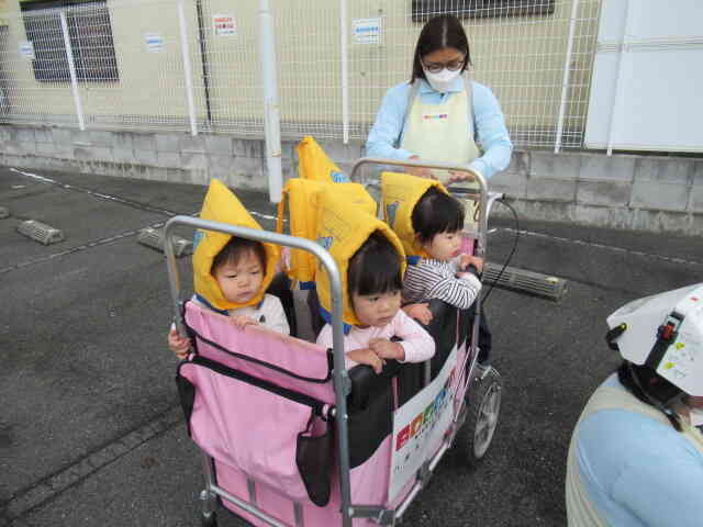 今日は地震の避難訓練に参加したよ！