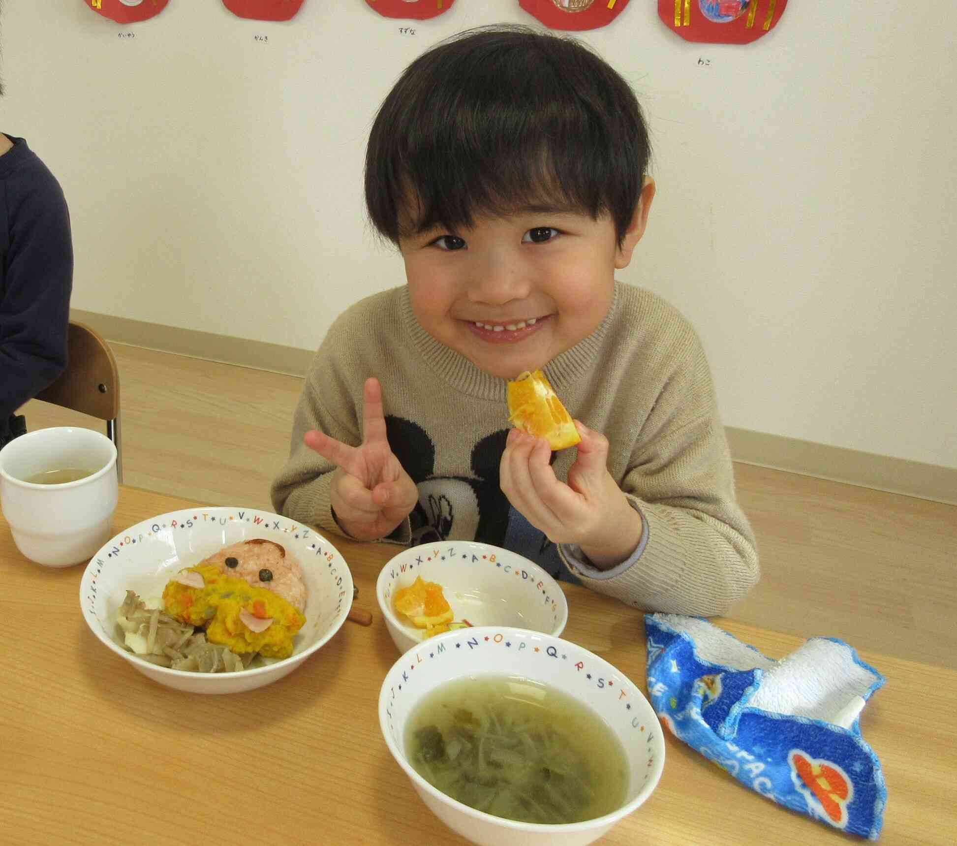 食べたいものから順番に食べていこうね！