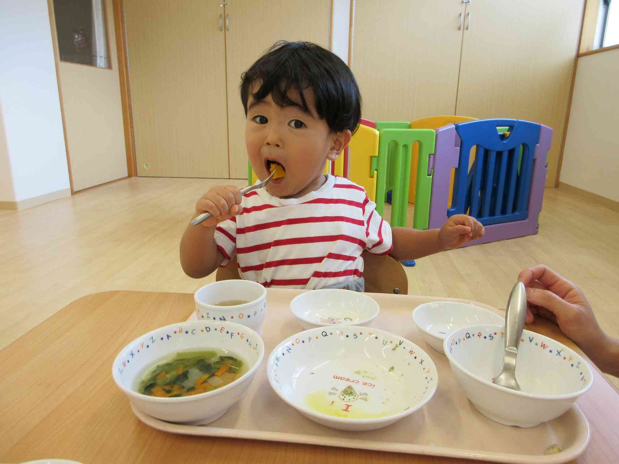 苦手なかぼちゃを食べる事ができました