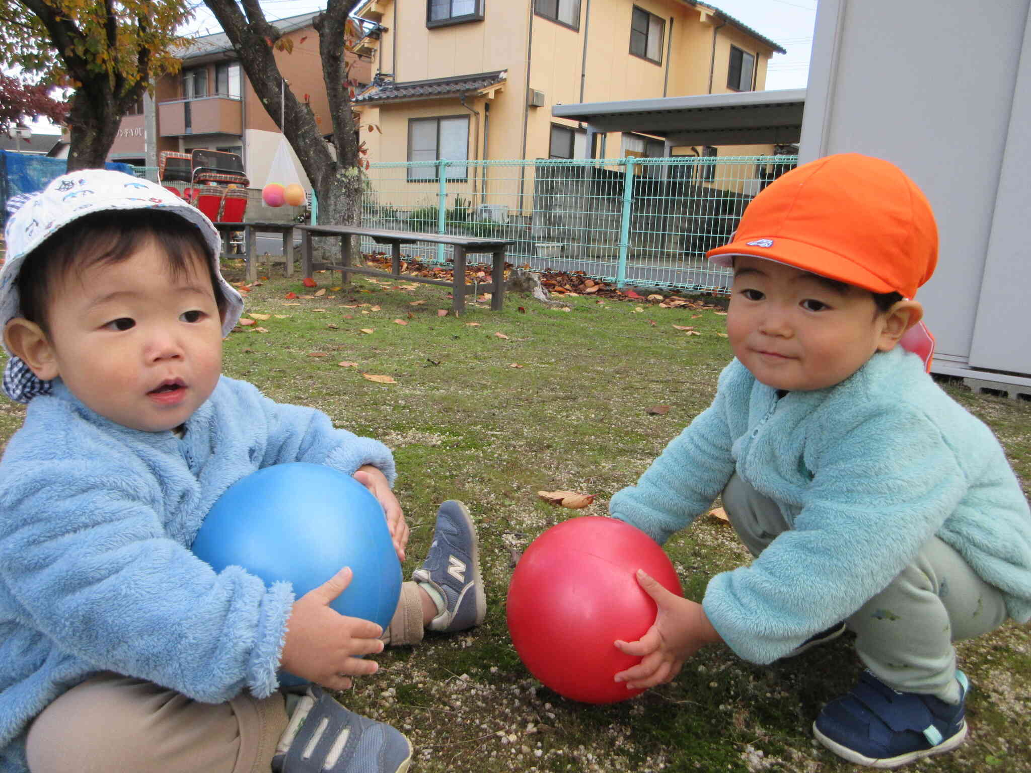 公園で遊んだよ！