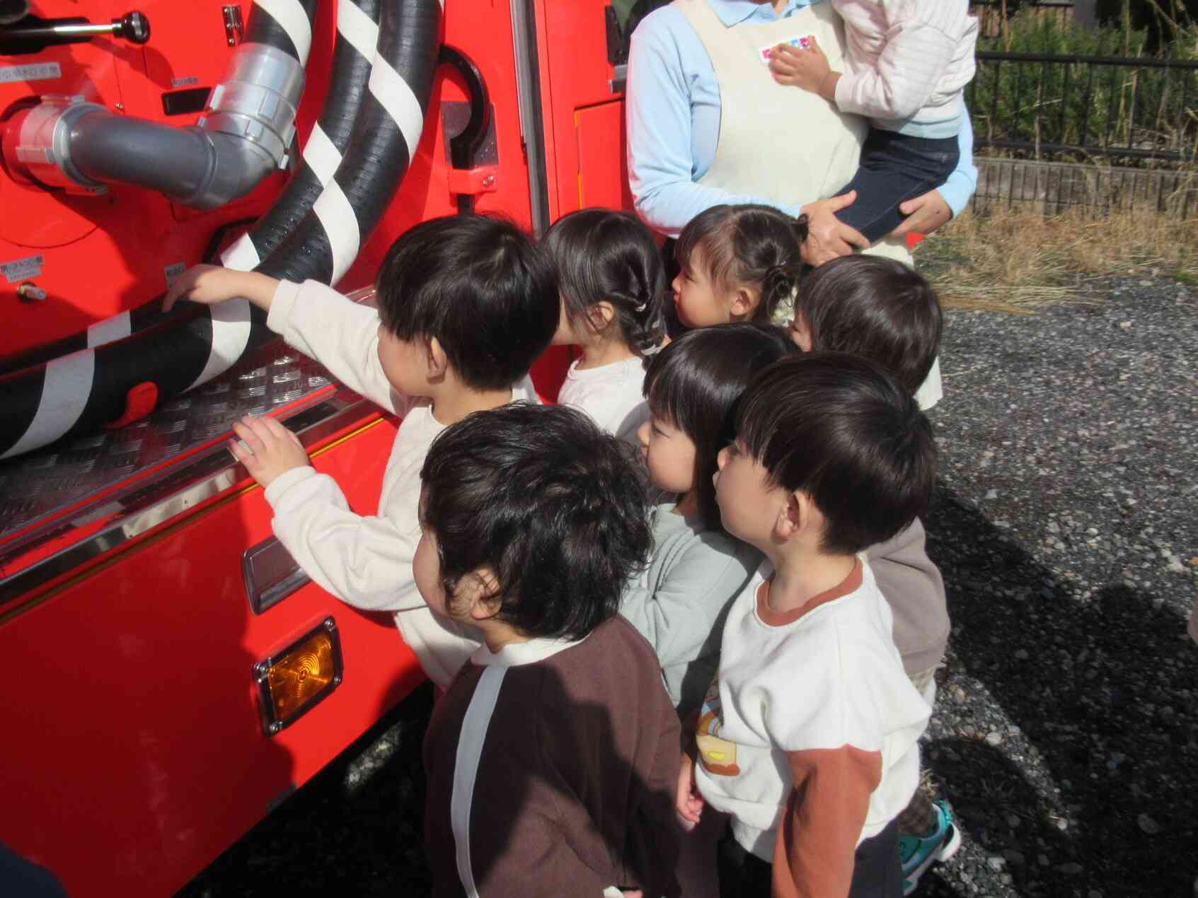 消防車を見せてもらったよ♬